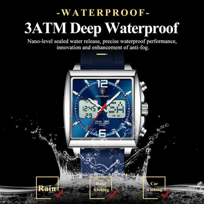 POEDAGAR DualTech Sport Watch
