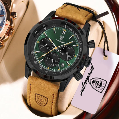 POEDAGAR Classic Chronograph Watch