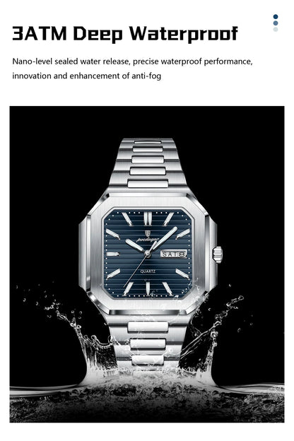 POEDAGAR Royal Square Watch