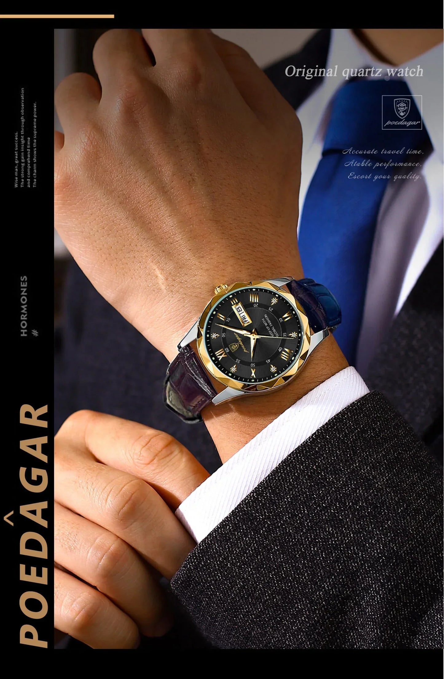POEDAGAR Prestige Day-Date Watch