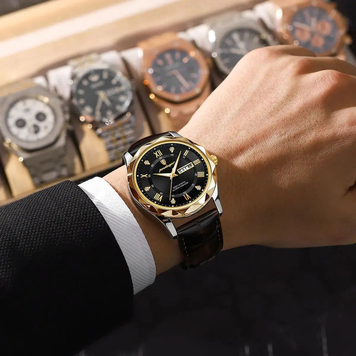 POEDAGAR Prestige Day-Date Watch