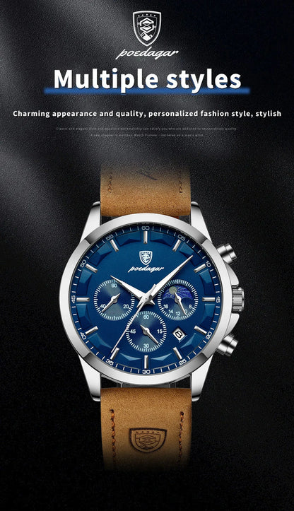 POEDAGAR Vanguard Chronographenuhr