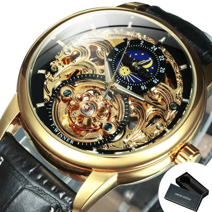 LUXTTYER Royal Skeleton Automatic Watch