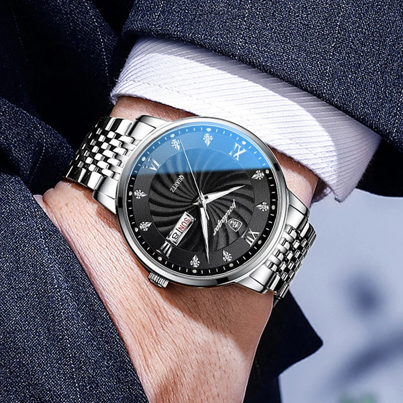 POEDAGAR Royal Day-Date Uhr
