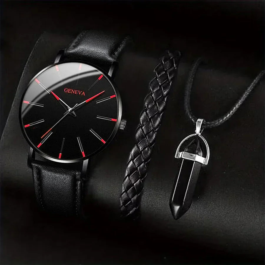 Elite Black Set – Watch & Accessories
