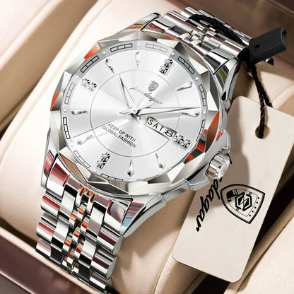 POEDAGAR Royal Steel Watch