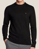 Maglione Girocollo In Misto Cashmere Con Logo Bandierina Ricamato