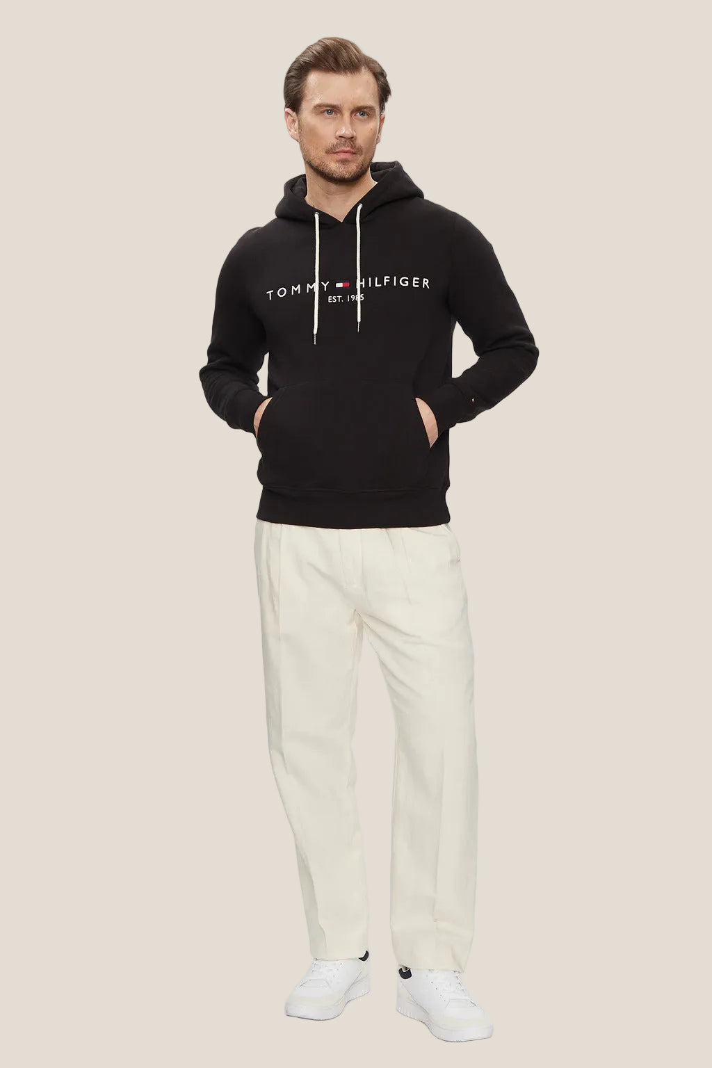 Felpa Con Cappuccio Flex Logo Ricamato