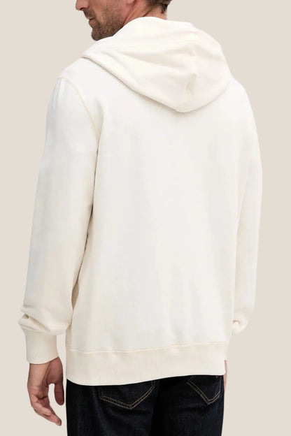 Felpa Full Zip Con Cappuccio Bandiera Ricamata