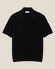 Lacoste Cotton Blend Open Polo Collar Sweater