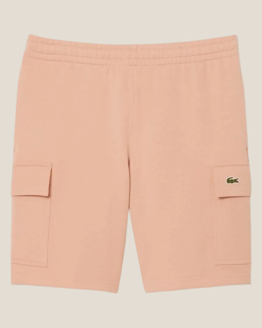 Lacoste Cotton Fleece Cargo Shorts