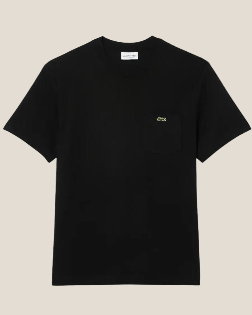 Lacoste Cotton T-shirt with Breast Pocket