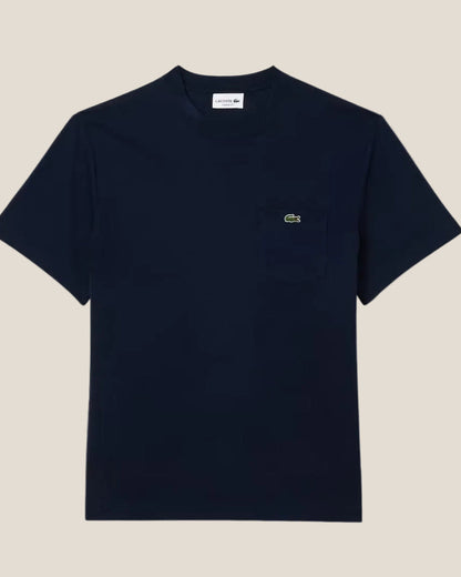 Lacoste Cotton T-shirt with Breast Pocket