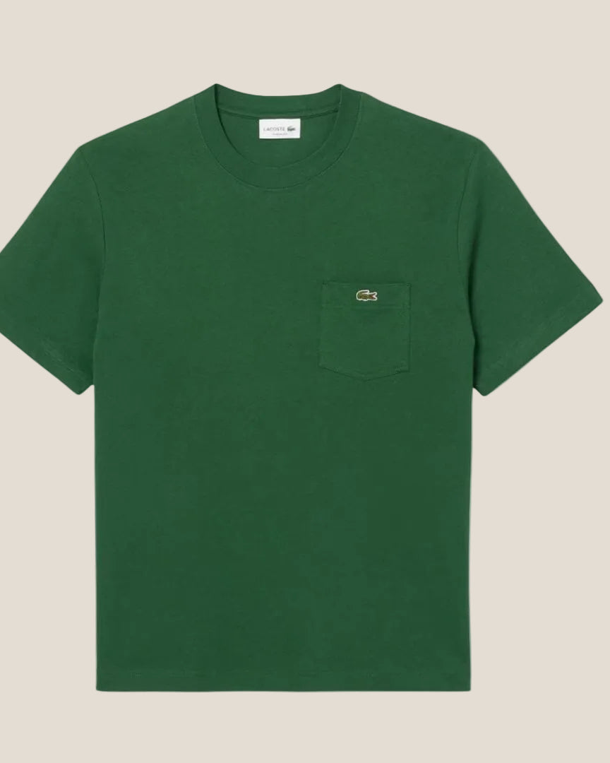 Lacoste Cotton T-shirt with Breast Pocket