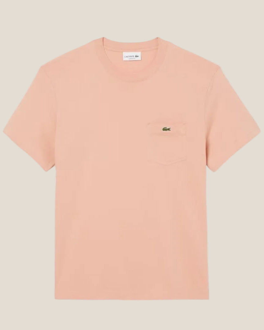 Lacoste Cotton T-shirt with Breast Pocket