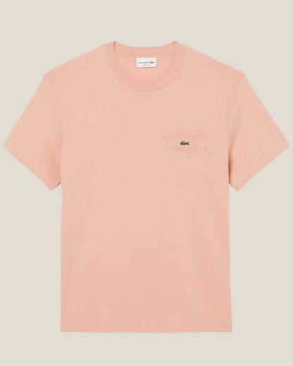 Lacoste Cotton T-shirt with Breast Pocket