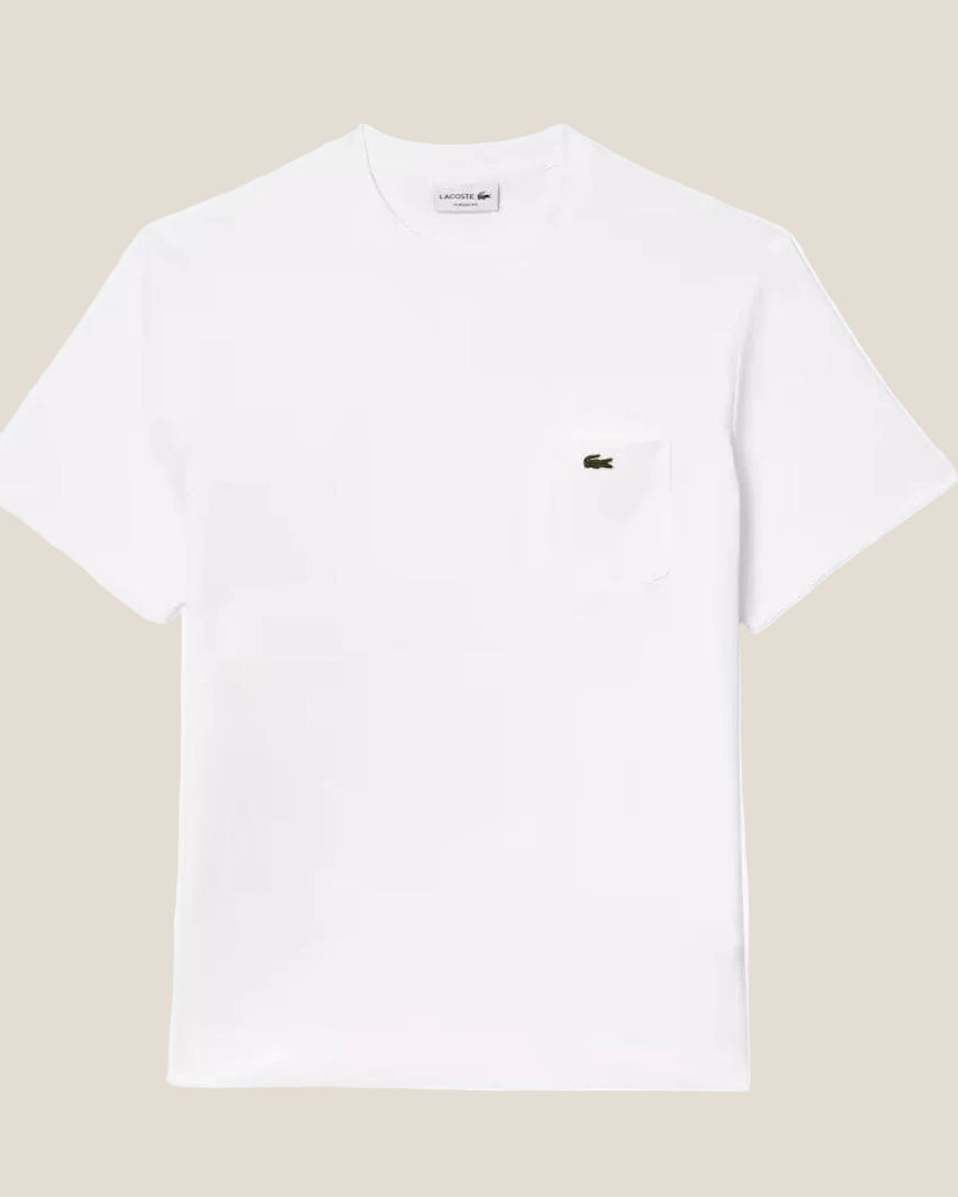 Lacoste Cotton T-shirt with Breast Pocket