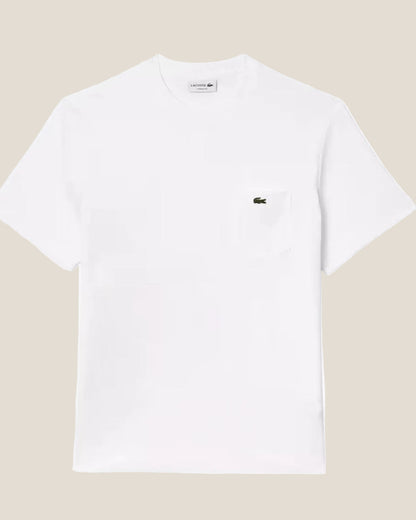 Lacoste Cotton T-shirt with Breast Pocket