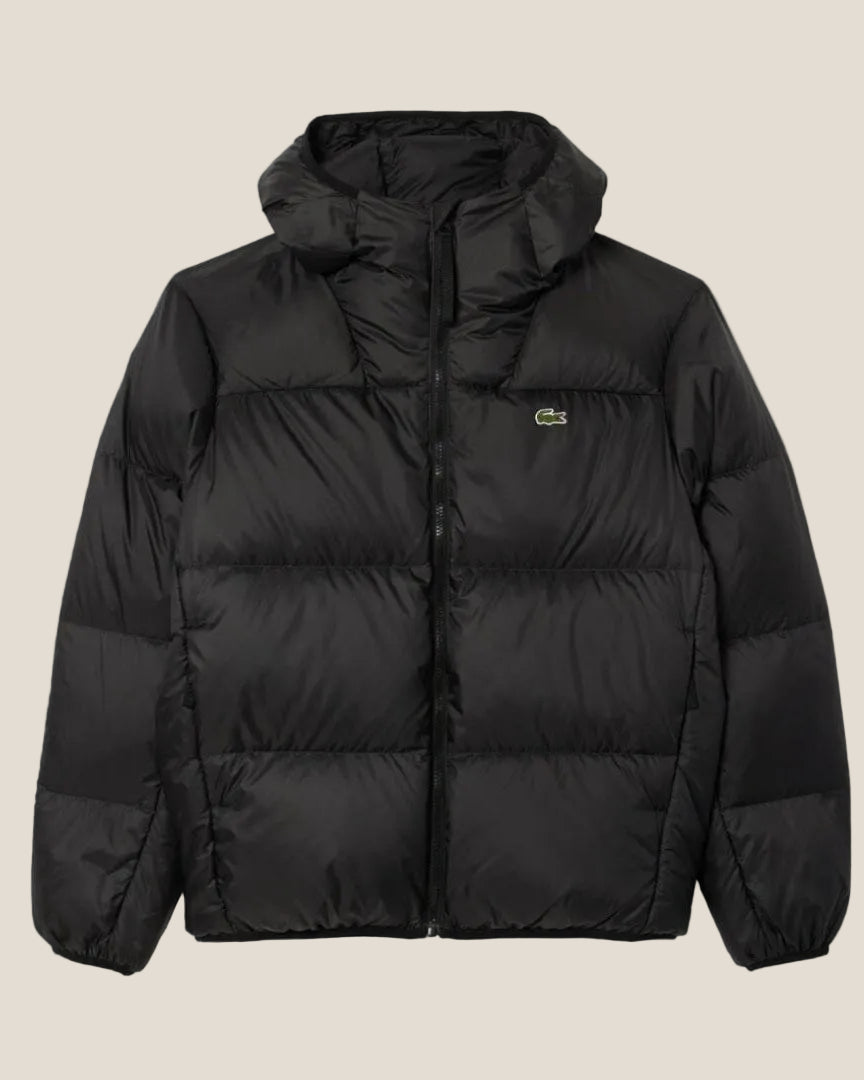 Lacoste Short Water-Repellent Hooded Puffed Jacket
