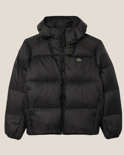Lacoste Short Water-Repellent Hooded Puffed Jacket