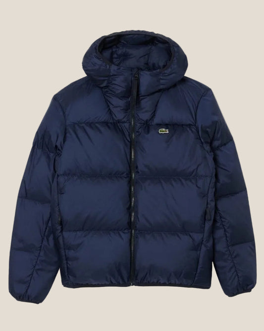 Lacoste Short Water-Repellent Hooded Puffed Jacket