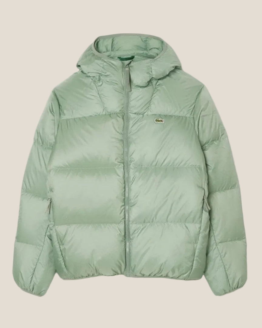 Lacoste Short Water-Repellent Hooded Puffed Jacket