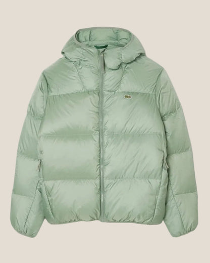 Lacoste Short Water-Repellent Hooded Puffed Jacket