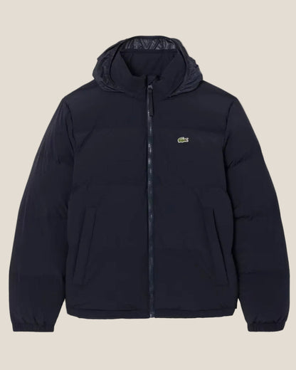 Lacoste Water-Repellent Hooded Down Jacket