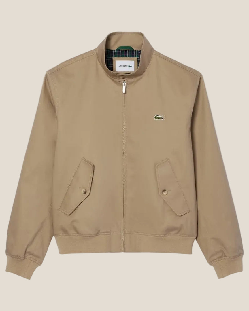 Lacoste Water-Repellent Twill Harrington Jacket