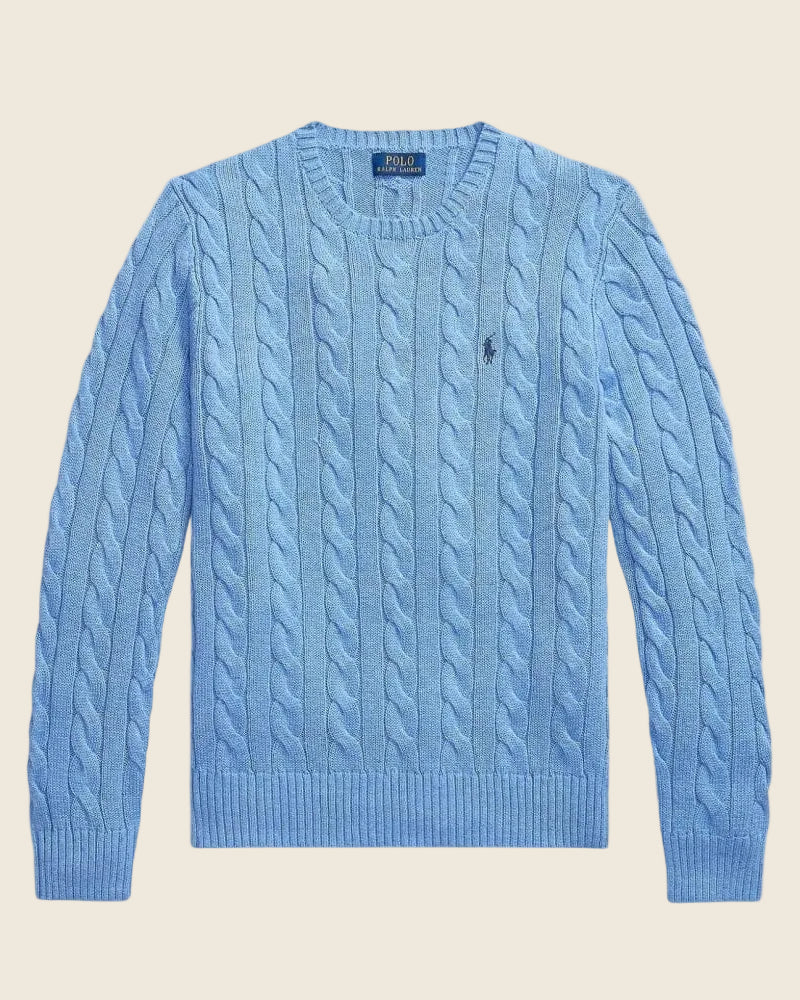 Ralph Lauren Klassischer Zopfmusterpullover
