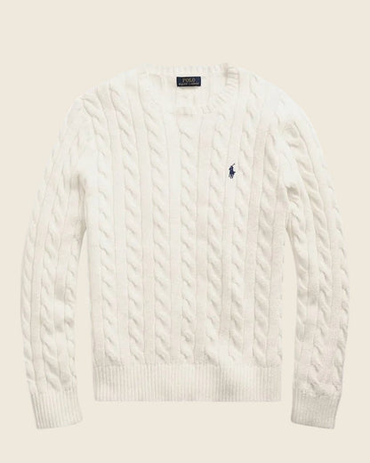 Ralph Lauren Klassischer Zopfmusterpullover