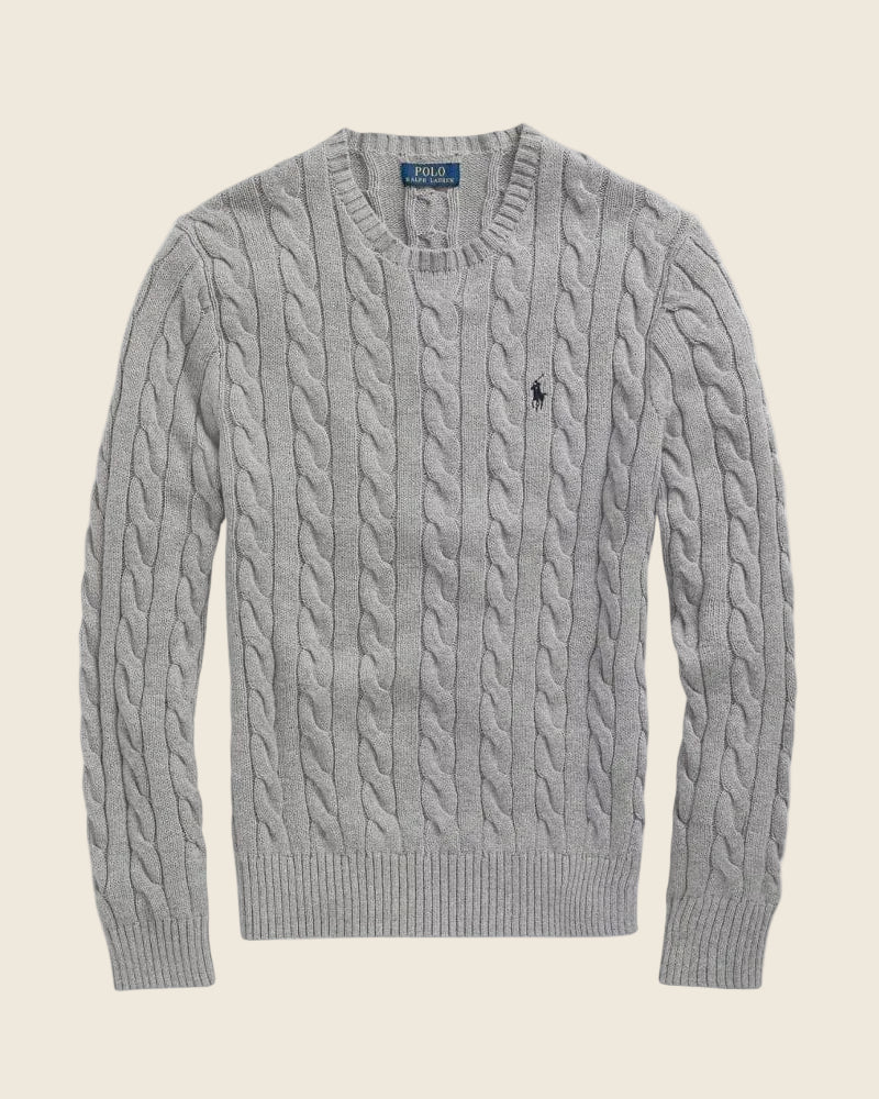 Ralph Lauren Klassischer Zopfmusterpullover