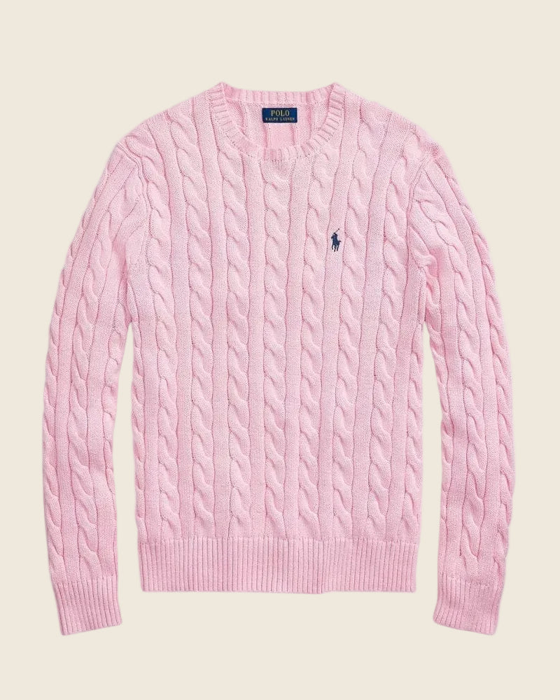 Ralph Lauren Klassischer Zopfmusterpullover