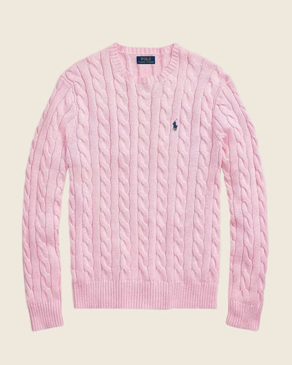 Ralph Lauren Klassischer Zopfmusterpullover