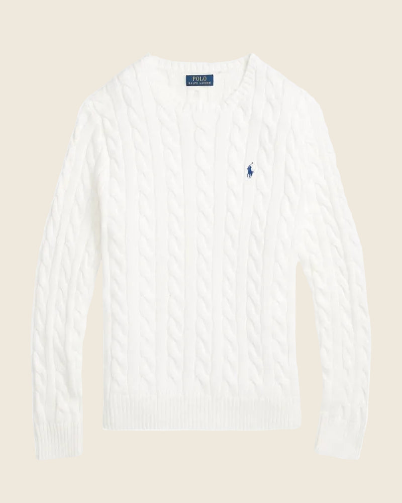 Ralph Lauren Klassischer Zopfmusterpullover