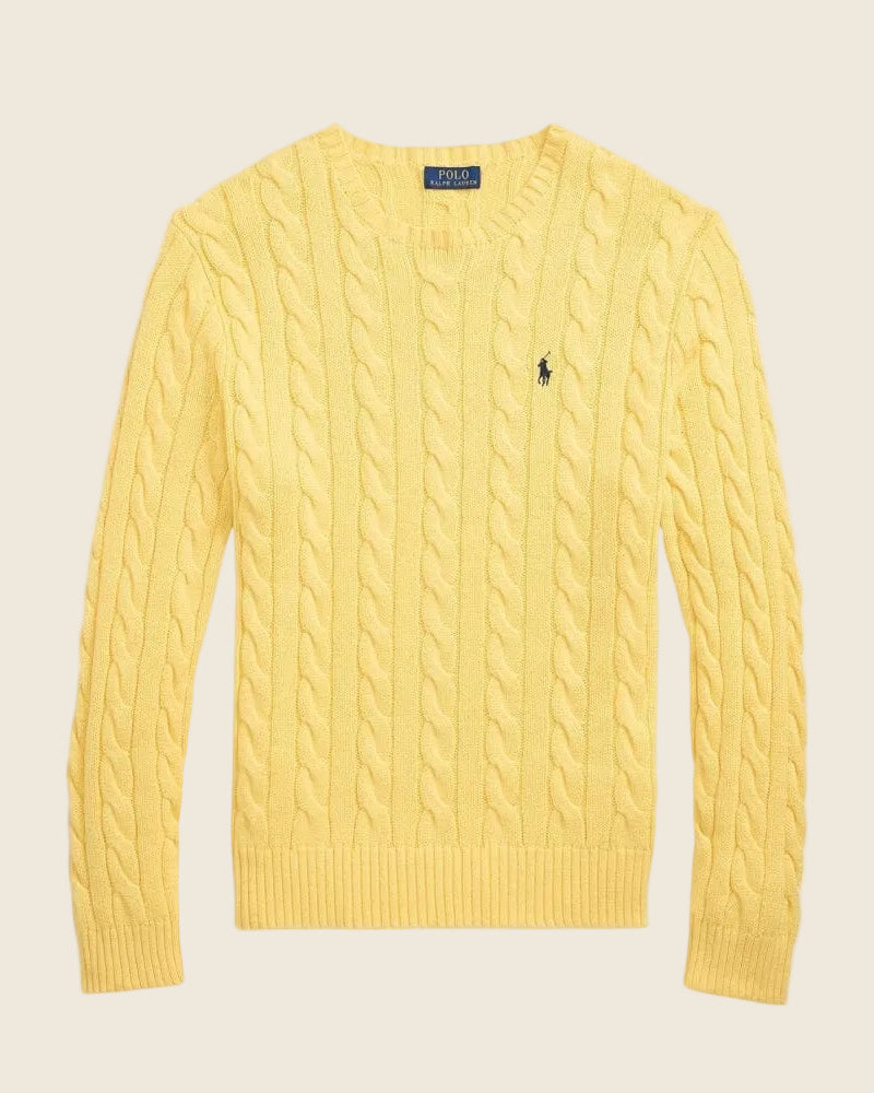 Ralph Lauren Klassischer Zopfmusterpullover