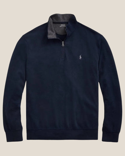 Ralph Lauren Luxury Jersey Quarter-Zip Pullover