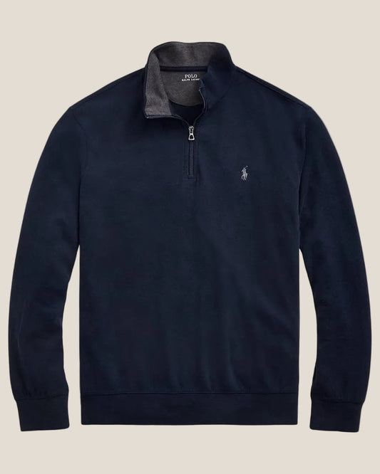 Ralph Lauren Luxury Jersey Quarter-Zip Pullover