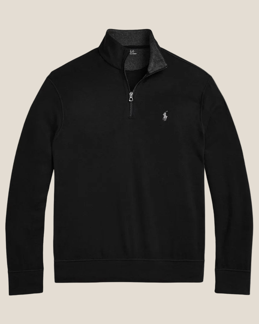 Ralph Lauren Luxury Jersey Quarter-Zip Pullover
