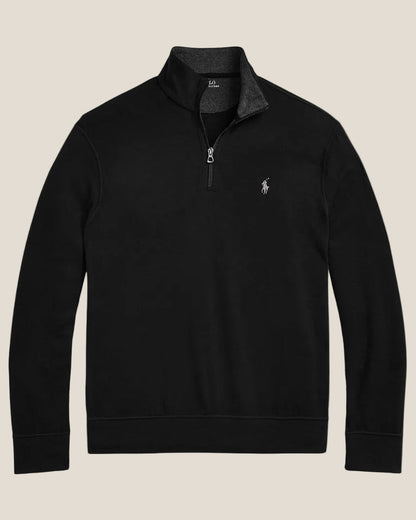 Ralph Lauren Luxury Jersey Quarter-Zip Pullover