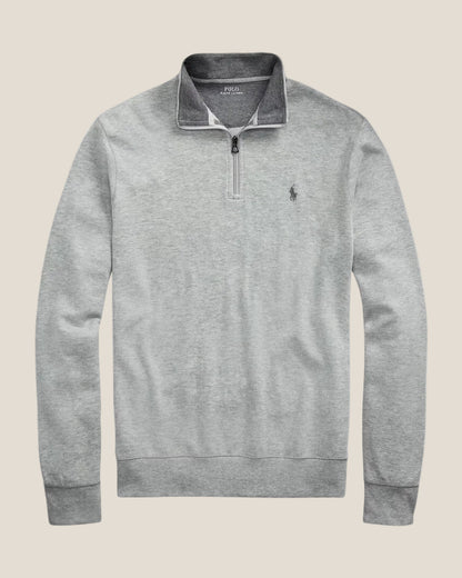 Ralph Lauren Luxury Jersey Quarter-Zip Pullover