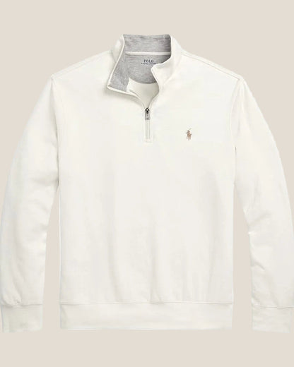 Ralph Lauren Luxury Jersey Quarter-Zip Pullover
